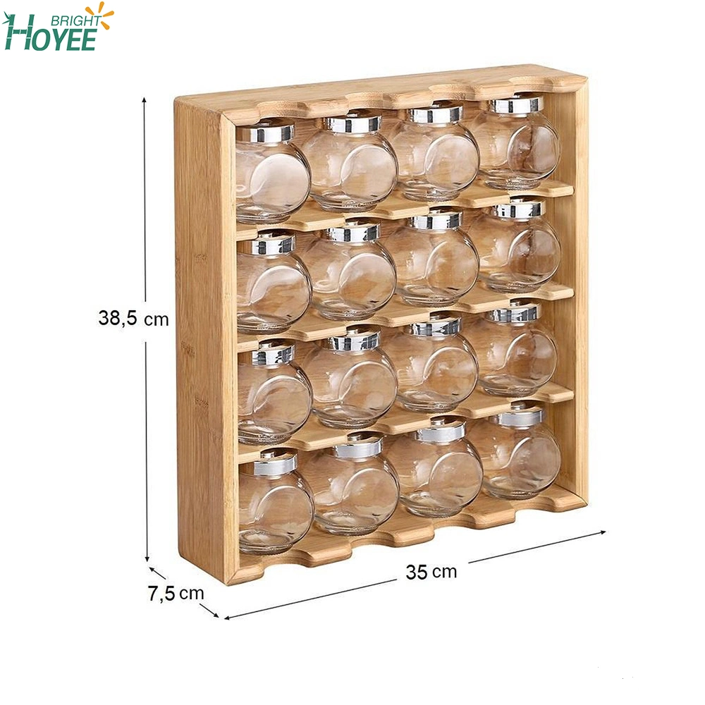 Spice Rack Organizer 4 Tier Wall Mounted Seasoning Storage for Pantry and Kitchen