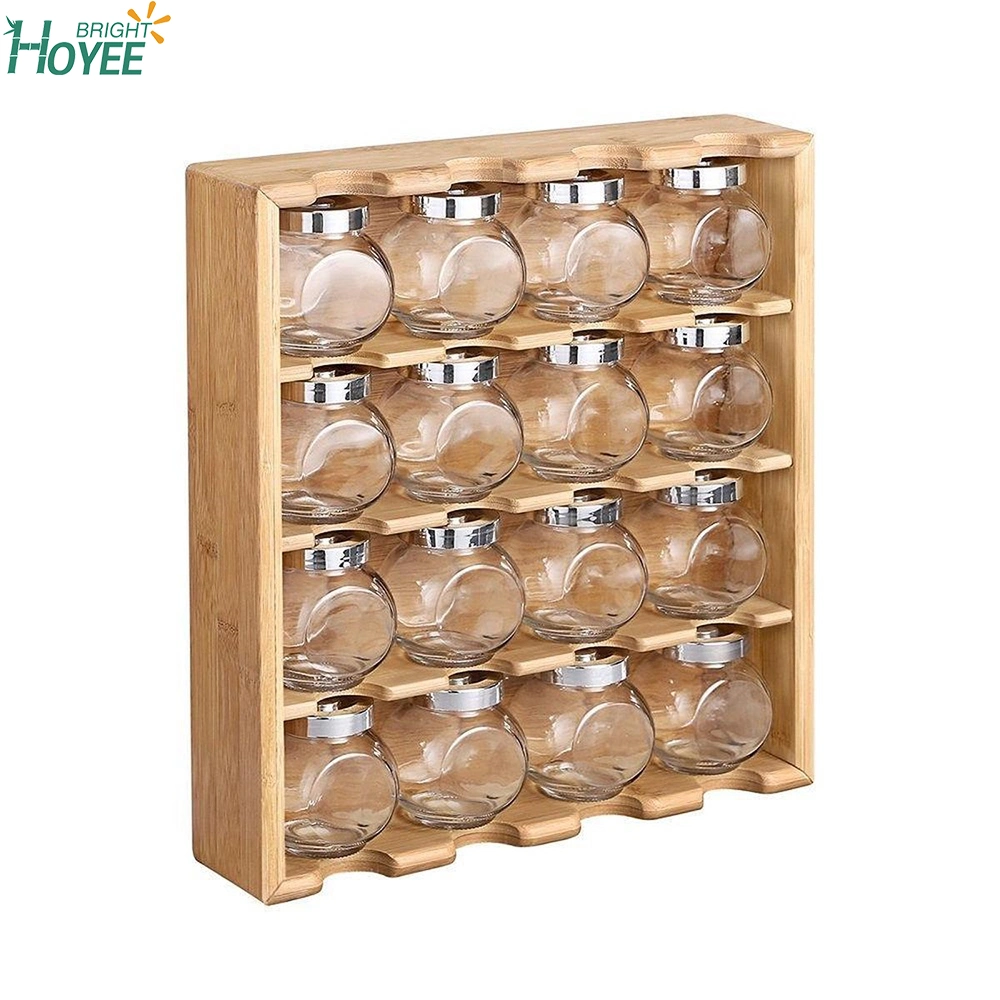 Spice Rack Organizer 4 Tier Wall Mounted Seasoning Storage for Pantry and Kitchen