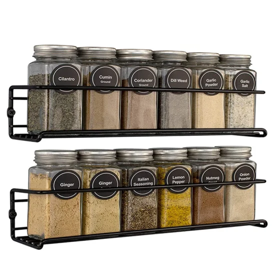 Amazon' S New Steped Iron Seasoning Rack Cajón de almacenamiento Estilo americano Spice Rack Cajón Organizador